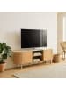 CALICOSY TV-Möbel HELIOS in Helles Holz - (W) 140  x (H) 52  x (L) 40  cm
