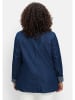 sheego Sweat-Blazer in dark blue Denim