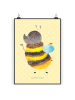 Mr. & Mrs. Panda Poster Hummel flauschig ohne Spruch in Gelb Pastell