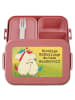 Mr. & Mrs. Panda Essensbox Einhorn Mitteilung Design mit Spruch in Rot Pastell