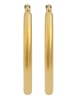 Adeliás Damen Ohrringe – Creole aus Edelstahl in gold