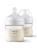 Philips Avent PP-Flasche 2er Pack Natural Response 125ml + Silikon-Sauger in weiss