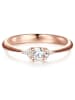 Trilani Ring aus Sterling Silber mit Zirkonia in roségold