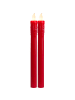 STAR Trading LED Stabkerze Presse 2er-Set, rot, 25cm in Rot