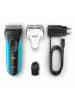 Braun Braun Series 3 ProSkin Elektrorasierer Trimmer Rasierer 3040s schwarz/blau