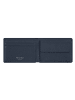 Redolz Leather Essentials QF kleine Geldbörse RFID Leder 10,5 cm in navy