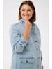 KAFFE curve Jacke KCninna Loose fit in Light Blue Washed Denim