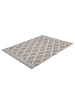 Kayoom Wohnzimmer Teppich – Kurzflorteppich Lina 225 80 x 150 cm in taupe - creme - rechteckig