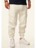 DAILY COTTON Jogginghose - als Cargohose - Lange Trainingshose Sweatpants in Off White