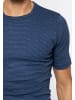 Ammann Unterhemd / Shirt Kurzarm Jeans Feinripp in Blau