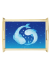 Mr. & Mrs. Panda BettTablett Sternzeichen Fische ohne Spruch in Sternenhimmel Blau