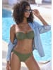 Buffalo Bügel-Bandeau-Bikini in olive