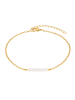 Steel_Art Fußkette mit Perlen Gesy goldfarben in goldfarben