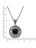 Zeeme 925/- Sterling Silber in schwarz