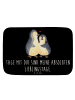 Mr. & Mrs. Panda Badvorleger Pinguin umarmen mit Spruch in Schwarz