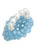 KOOSH Damen Handtasche in Blau Weiss