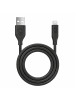 COFI 1453 USB Kabel kompatibel mit iPhone – 12W Lade- und Datenkabel 1 Meter in Schwarz