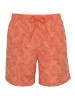 Bruno Banani Badeshorts in orange bedruckt