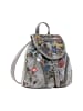 Desigual Rucksack 'Half Logo Denim Luena' in grau