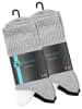 Stark Soul® Sportsocken 6 Paar, mit FROTTEESOHLE in schwarz/weiss/grau