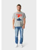 OLDSKULL T-Shirt Asian Temple in Heather Grey