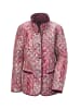 GOLDNER Leichte Steppjacke zum wenden in aubergine / gemustert
