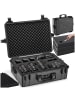 tectake Kamerakoffer  56 x 42 x 21 cm, schwarz