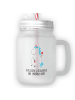 Mr. & Mrs. Panda Einmachglas Einhorn Baby mit Spruch in Transparent