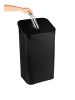 EASYmaxx Pfandflaschen-Sammelbehälter 80l schwarz mit Türhaken inkl. 2 Beuteln Schwarz