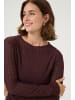 Kaffe Langarm-Bluse KAnomi Regular fit in Fudge