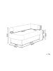 Beliani Chaiselongue MIRMANDE Braun/Schwarz - (W) 153 x (H) 65 x (L) 70 cm rechtsseitig