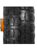 relaxdays 4 x Sackkarrenrad in Schwarz/ Orange - 4.10 3.50-4