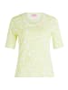 Betty Barclay Basic Shirt mit Rippenstruktur in Cream/Green