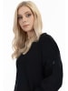 DreiMaster Damen Oversize Sweatshirt in Schwarz