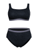 Ulla Popken Bikini in schwarz