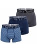 HOM Boxershort 3er Pack in Blau/Grau/Gemustert