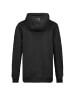 Sublevel Hoodie mit Kapuze, Kängurutasche und Armtasche mit Reißverschluss in Schwarz