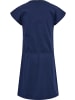 Hummel Minikleid "Hmlflowy Dress S/S" in Blau