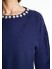 Usha Pullover Mit Perlen in Marine