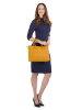 Cluty Handtasche echt Leder in gelb