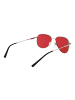 Serengeti Unisex Sonnenbrille Flieger Silber