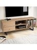 KADIMA DESIGN Lowboard Eiche-Dekor 150x55x40 cm TV-Kommode Modern, Design in Braun