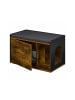 relaxdays Katzenkloschrank in Braun/ Schwarz - (B)75 x (H)45,5 x (T)43 cm