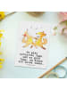 Mr. & Mrs. Panda Postkarte Füchse Salsa tanzen mit Spruch in Weiß