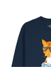 wat? Apparel Sweatshirt Fuchs in Dunkelblau