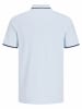 Jack & Jones Polo Shirt JJEPAULOS Sommer Hemd Kragen Pique Cotton in Babyblau