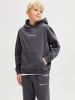 JACK & JONES Junior Kapuzenpullover in Asphalt