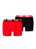 Puma Boxershort 2er Pack in Schwarz/Rot