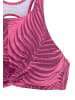 LASCANA ACTIVE Crop-Bikini-Top in bordeaux bedruckt