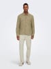 Only&Sons Leinen Baumwolle Stoffhose mit Tunnelzug ONSLINUS in Beige